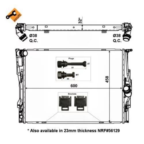 Chladič motora 53473 /NRF/ - obr. 4