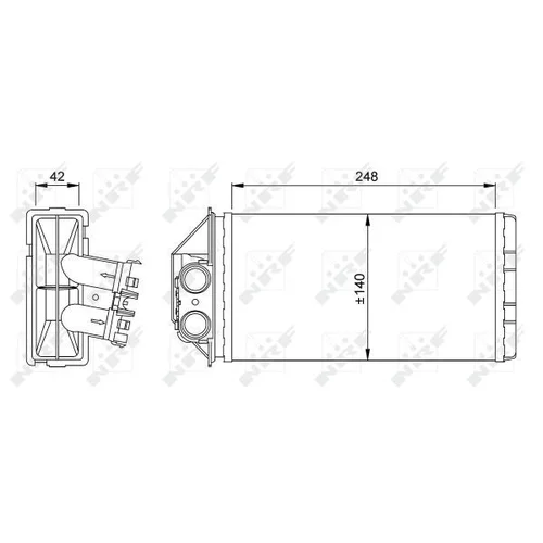 Výmenník tepla vnútorného kúrenia NRF 53561 - obr. 4