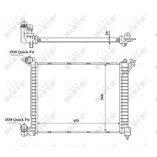 Chladič motora NRF 53841 - obr. 4