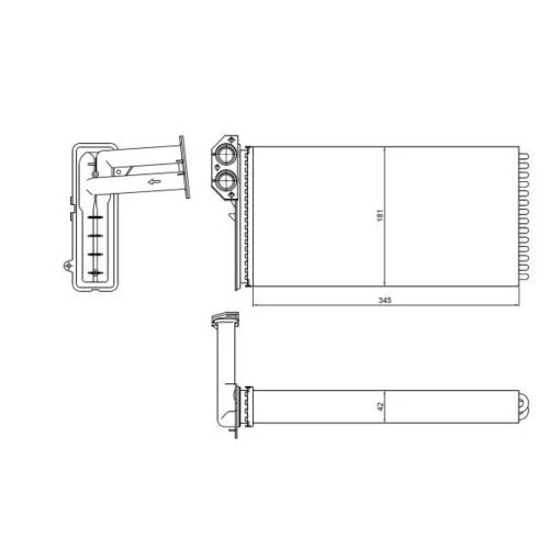 Výmenník tepla vnútorného kúrenia NRF 54320 - obr. 4