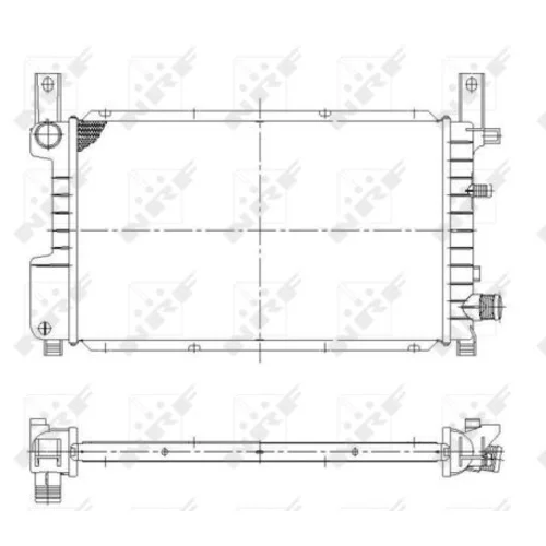 Chladič motora NRF 55314 - obr. 4