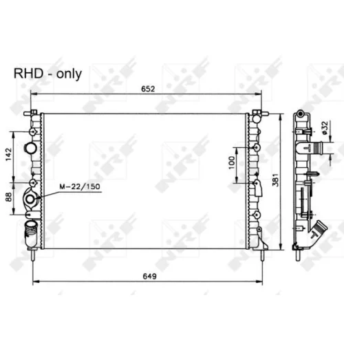 Chladič motora NRF 58025 - obr. 3