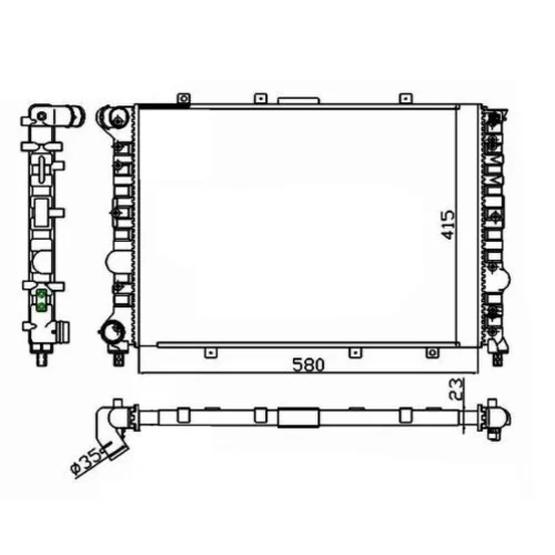 Chladič motora NRF 58215 - obr. 4