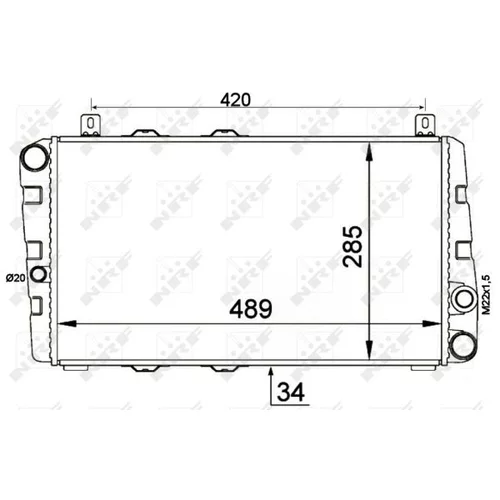 Chladič motora NRF 58250 - obr. 4