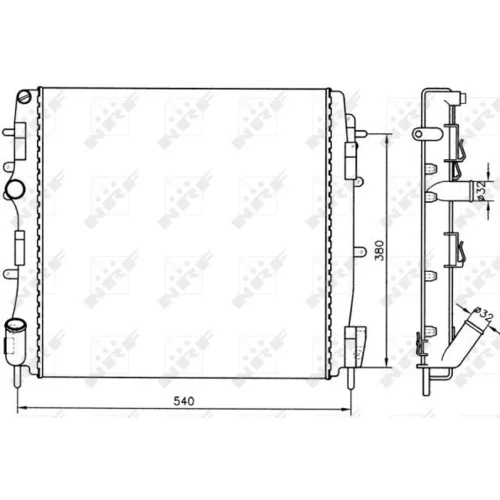 Chladič motora 58316A /NRF/ - obr. 3