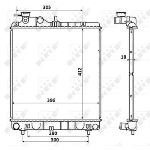 Chladič motora NRF 58354 - obr. 4