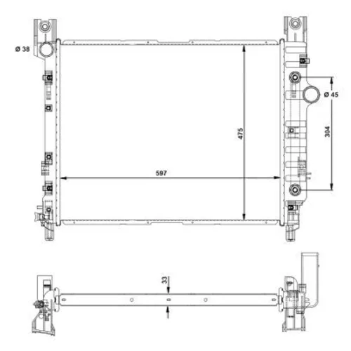 Chladič motora NRF 58367 - obr. 4