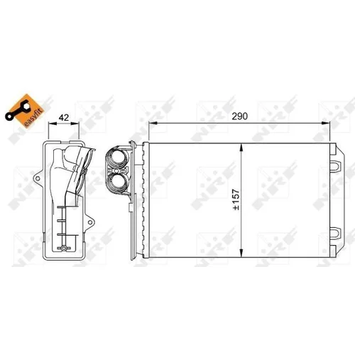 Výmenník tepla vnútorného kúrenia NRF 58639 - obr. 4