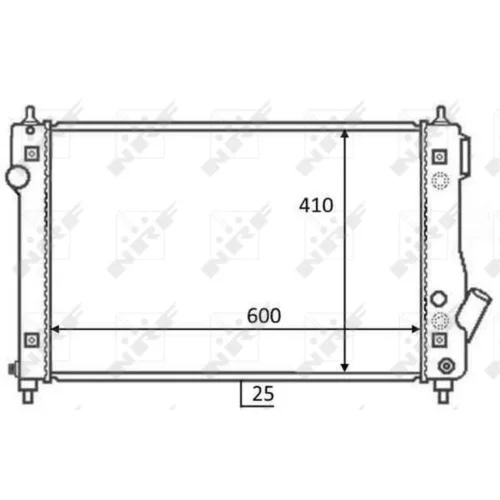 Chladič motora NRF 59054 - obr. 4