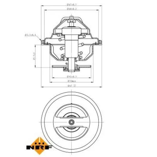 Termostat chladenia 725100 /NRF/ - obr. 4