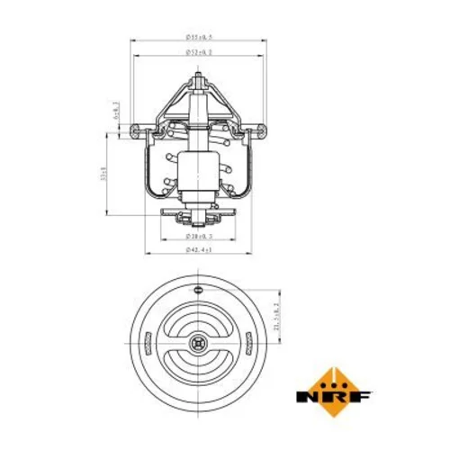 Termostat chladenia NRF 725110 - obr. 4