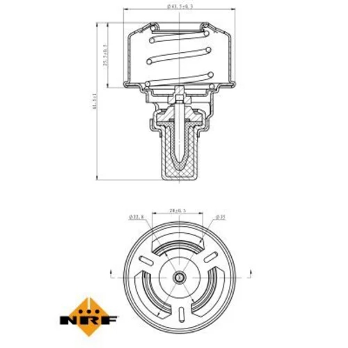 Termostat chladenia NRF 725177 - obr. 4