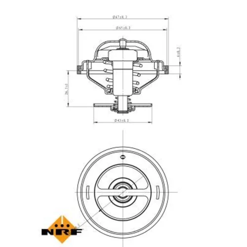 Termostat chladenia NRF 725216 - obr. 4