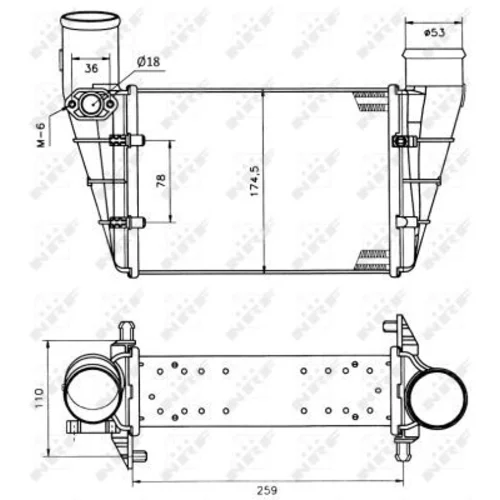 Chladič plniaceho vzduchu NRF 30127A - obr. 4