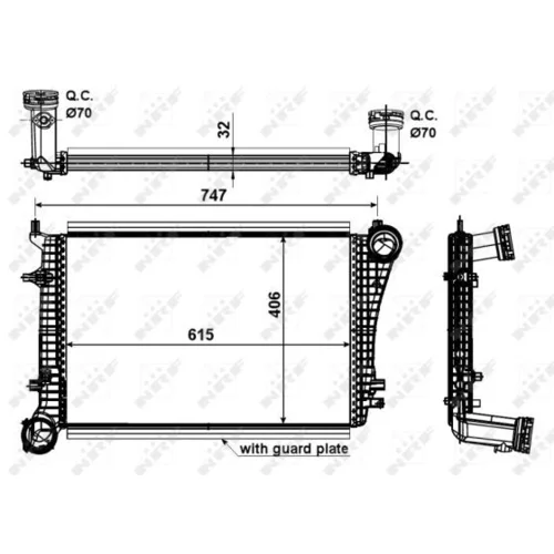 Chladič plniaceho vzduchu NRF 30199 - obr. 4