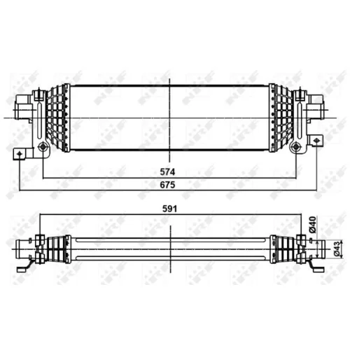 Chladič plniaceho vzduchu NRF 30285 - obr. 4