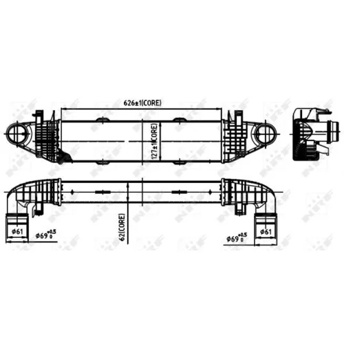 Chladič plniaceho vzduchu NRF 30314 - obr. 4