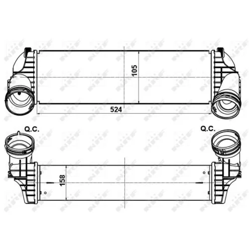 Chladič plniaceho vzduchu 30359 /NRF/ - obr. 4