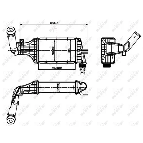 Chladič plniaceho vzduchu 30428 /NRF/ - obr. 4