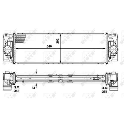 Chladič plniaceho vzduchu NRF 30505 - obr. 4