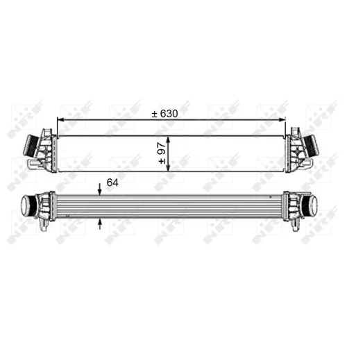 Chladič plniaceho vzduchu NRF 30540 - obr. 4