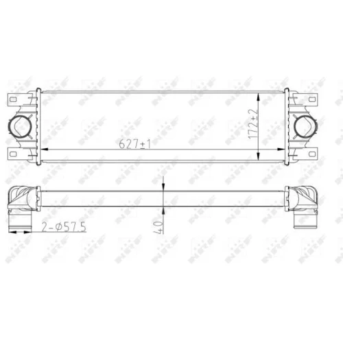 Chladič plniaceho vzduchu NRF 30874 - obr. 4