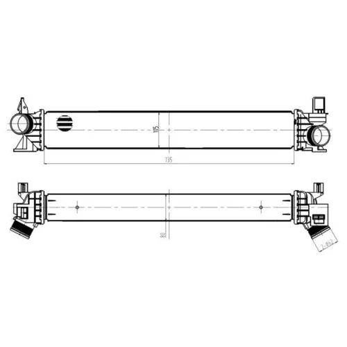 Chladič plniaceho vzduchu NRF 309034 - obr. 4