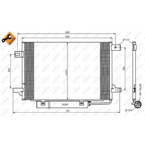 Kondenzátor klimatizácie NRF 35758 - obr. 4