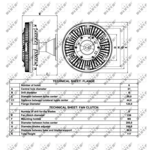 Spojka ventilátora chladenia 49038 /NRF/ - obr. 4