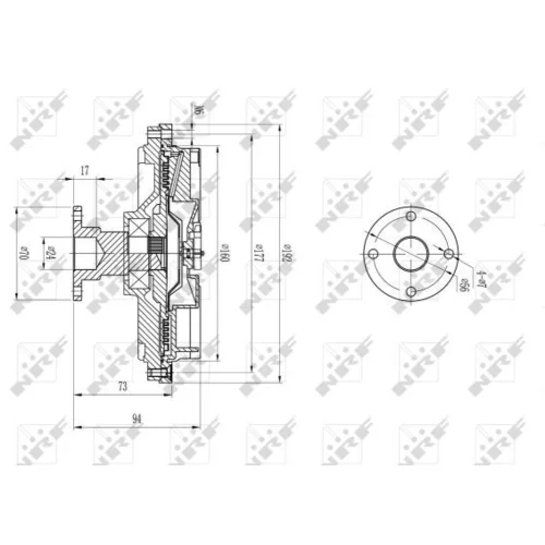 Spojka ventilátora chladenia NRF 49591 - obr. 4