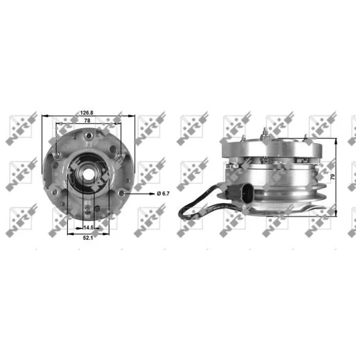 Spojka ventilátora chladenia NRF 49700 - obr. 4