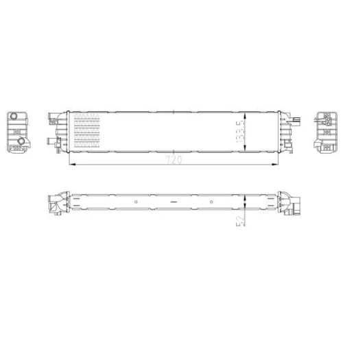 Chladič motora NRF 50037 - obr. 4