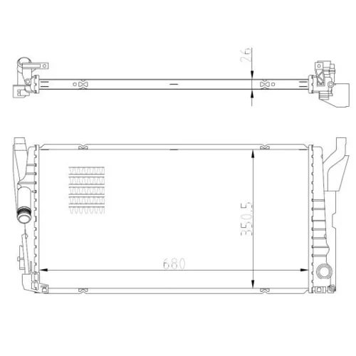 Chladič motora NRF 50039 - obr. 4