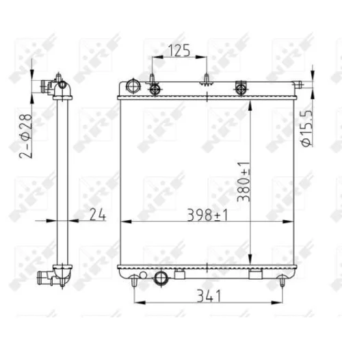 Chladič motora NRF 50429A