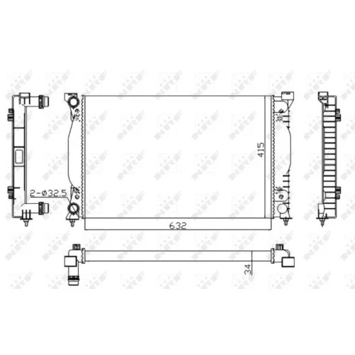 Chladič motora 50539A /NRF/ - obr. 4