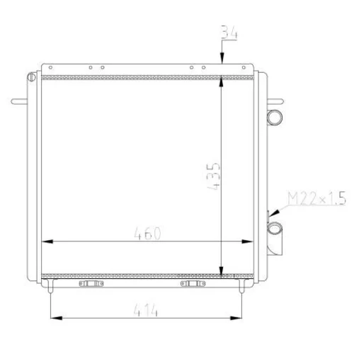 Chladič motora NRF 507359A - obr. 4