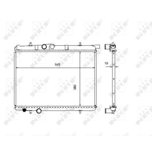 Chladič motora NRF 509524 - obr. 4