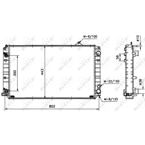 Chladič motora NRF 51587 - obr. 4