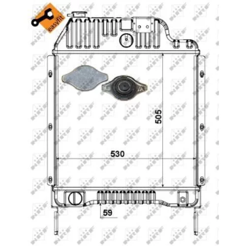 Chladič motora 52179 /NRF/ - obr. 1