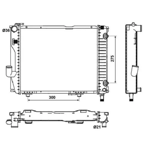 Chladič motora NRF 53030