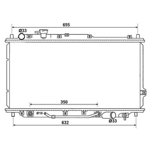 Chladič motora NRF 53033