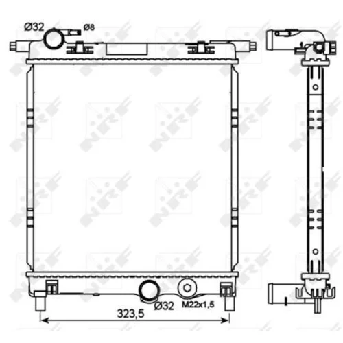 Chladič motora NRF 53101 - obr. 1