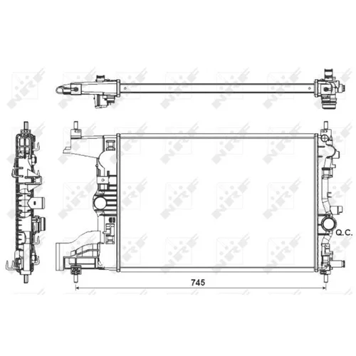 Chladič motora NRF 53155 - obr. 3