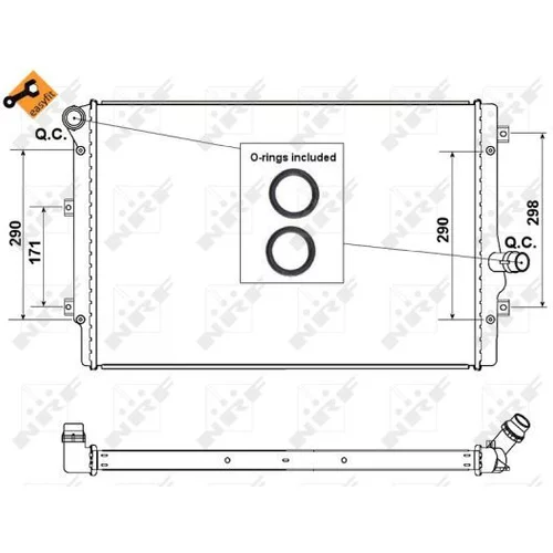 Chladič motora NRF 53425 - obr. 4