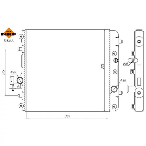 Chladič motora 53824A /NRF/ - obr. 4