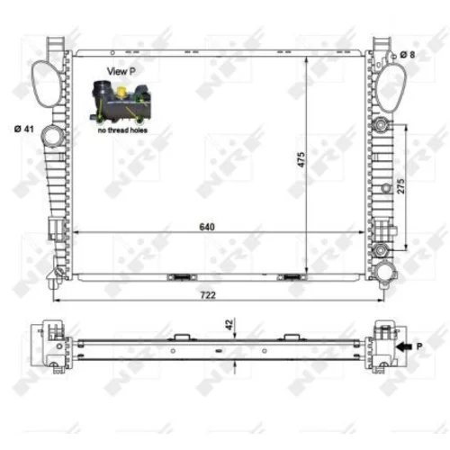 Chladič motora NRF 55325 - obr. 4