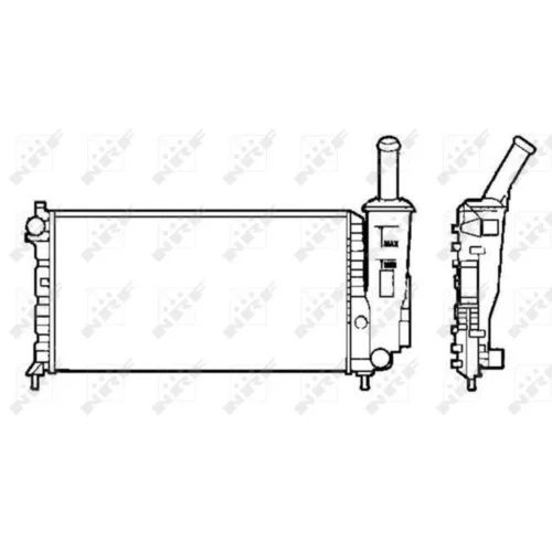 Chladič motora NRF 58273 - obr. 3