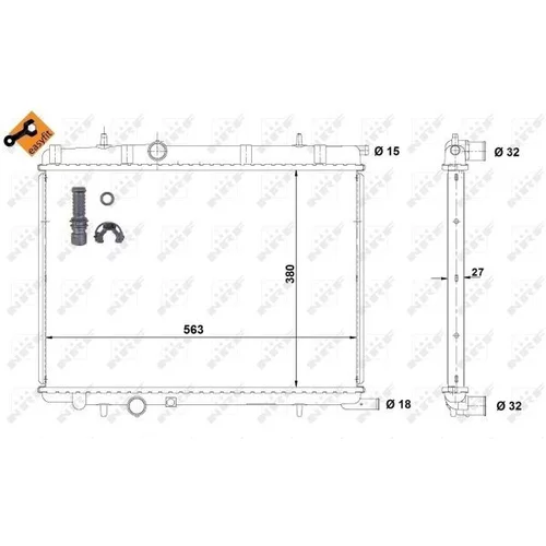 Chladič motora NRF 58311 - obr. 3