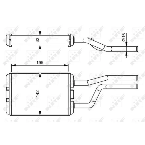 Výmenník tepla vnútorného kúrenia NRF 58358 - obr. 4