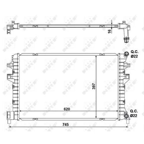 Chladič motora NRF 58471 - obr. 4